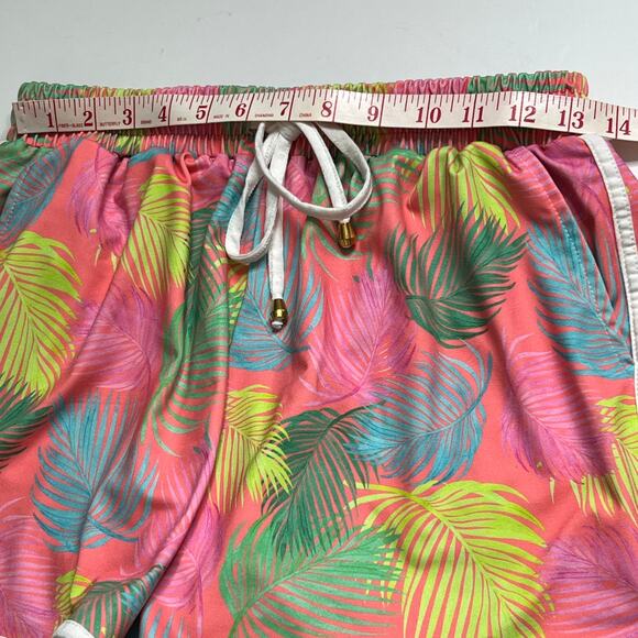 Jess Lea Tropical Print Activewear Shorts Pink Size Large - Picture 5 of 8